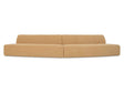 Naomi Golden Yellow 2 Piece Convex Modular Sectional by Moe's Home at Eve Furniture