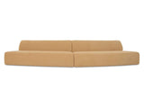 Naomi Golden Yellow 2 Piece Convex Modular Sectional by Moe's Home at Eve Furniture