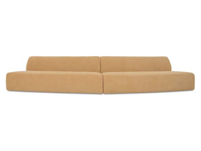 Naomi Golden Yellow 2 Piece Convex Modular Sectional by Moe's Home at Eve Furniture