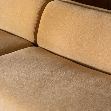 Naomi Golden Yellow 2 Piece Wave Modular Sectional by MOES at Eve Furniture