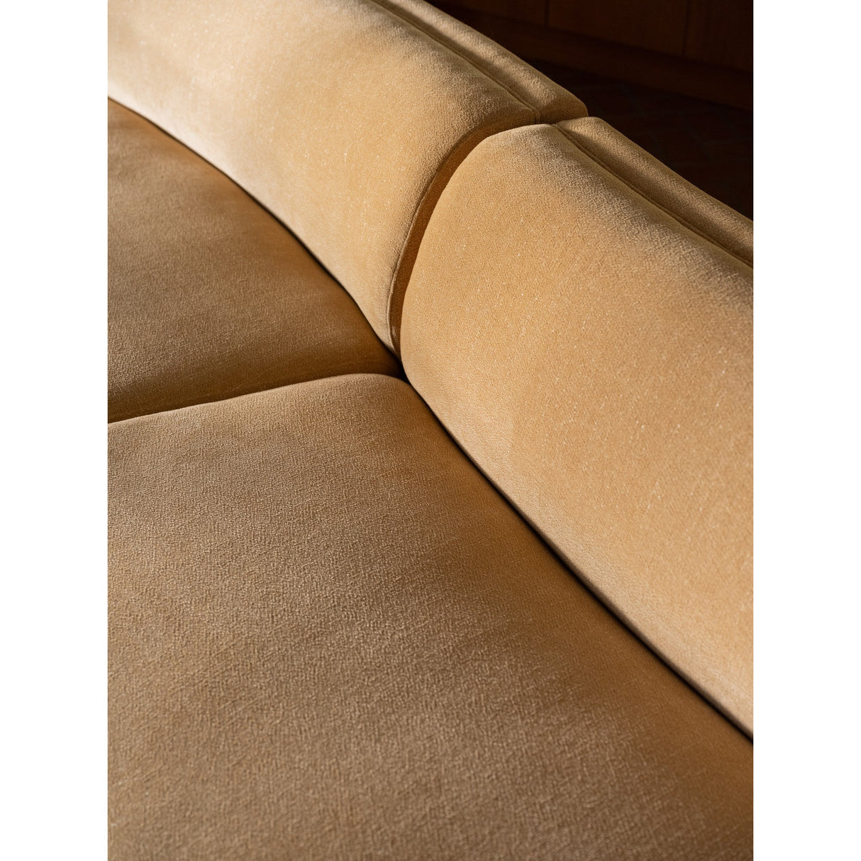Naomi Golden Yellow 2 Piece Wave Modular Sectional by Moe's Home at Eve Furniture