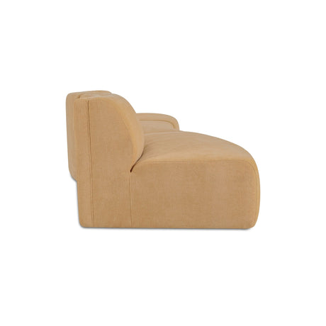 Naomi Golden Yellow 3 Piece Wave Modular Sectional by MOES at Eve Furniture