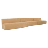 Naomi Golden Yellow 3 Piece Wave Modular Sectional by Moe's Home at Eve Furniture