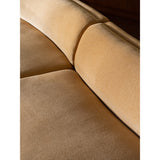 Naomi Golden Yellow 3 Piece Wave Modular Sectional by Moe's Home at Eve Furniture