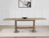 Napa 108-Inch Counter Table with/2 18-inch Leaves, Sand by Steve Silver at Eve Furniture