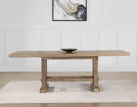 Napa 108-Inch Counter Table with/2 18-inch Leaves, Sand by Steve Silver at Eve Furniture