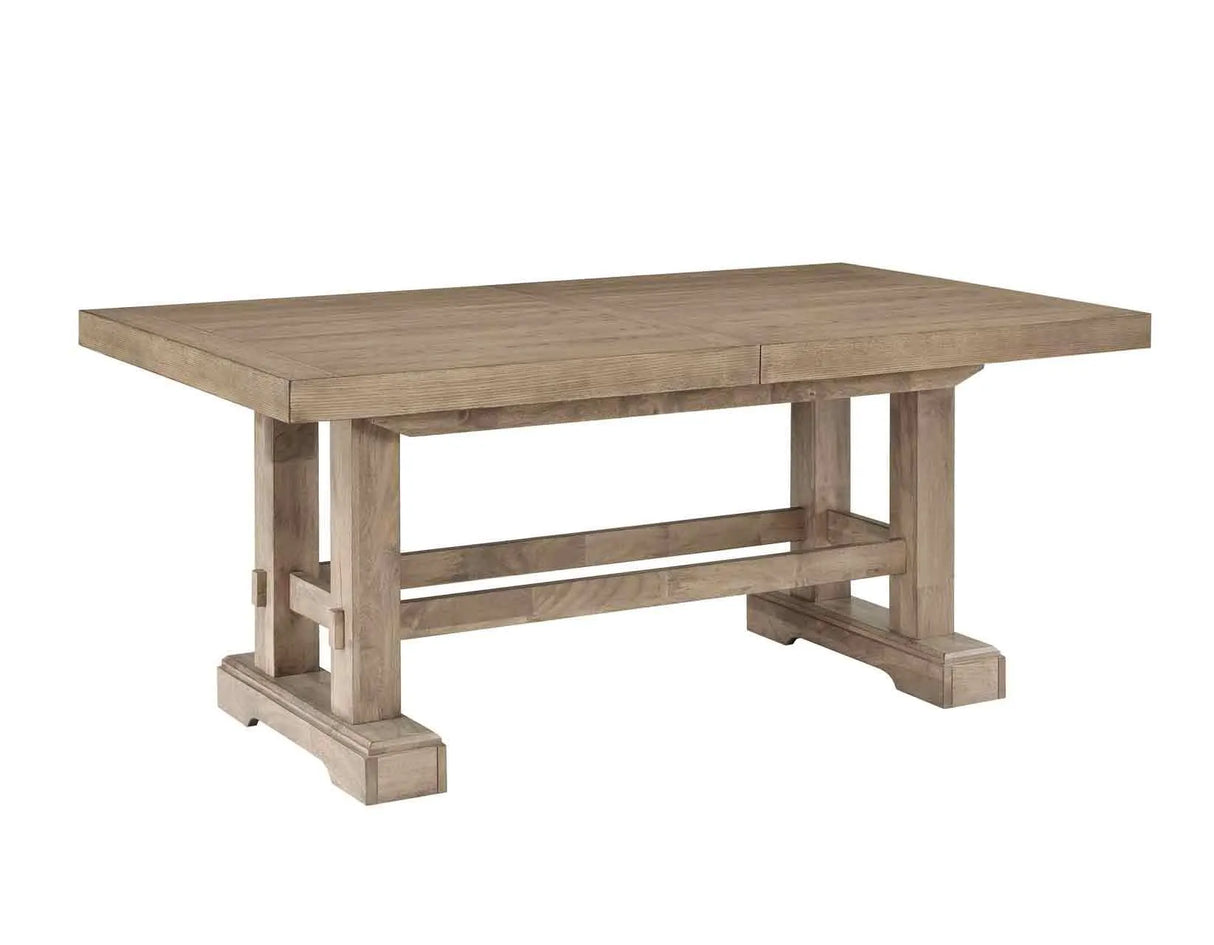Napa 108-inch Dining Table with 2/18-inch Leaves, Sand by Steve Silver at Eve Furniture