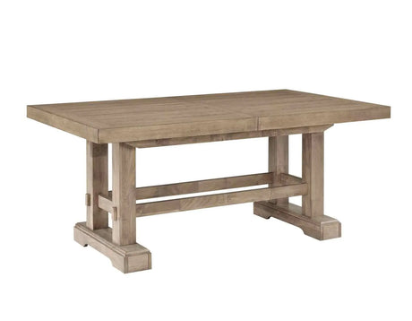 Napa 108-inch Dining Table with 2/18-inch Leaves, Sand by Steve Silver at Eve Furniture