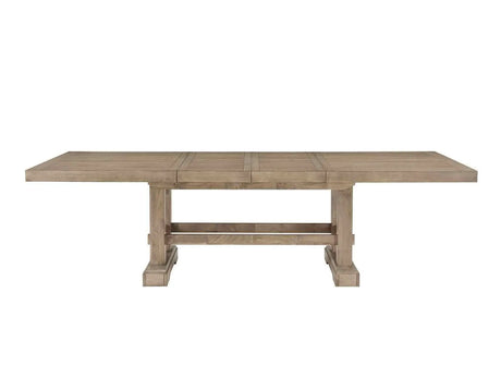 Napa 108-inch Dining Table with 2/18-inch Leaves, Sand by Steve Silver at Eve Furniture