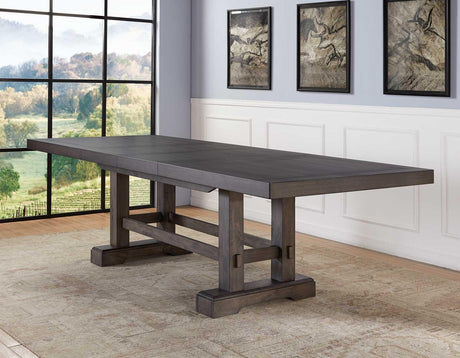 Napa 108-inch Dining Table with 2/18-inch Leaves by Steve Silver at Eve Furniture