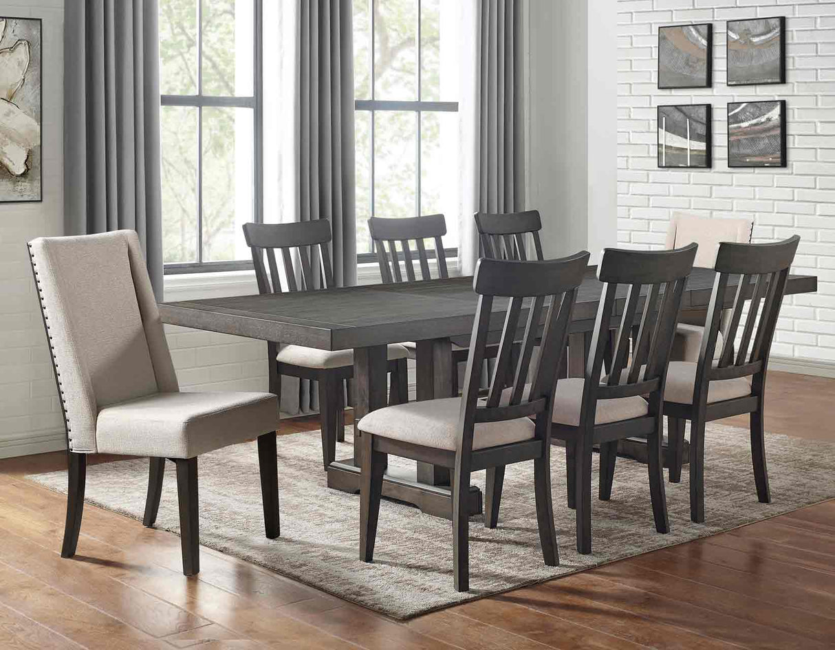 Napa 7-Piece Dining Set(Table, 2 Upholstered & 4 Side Chairs)