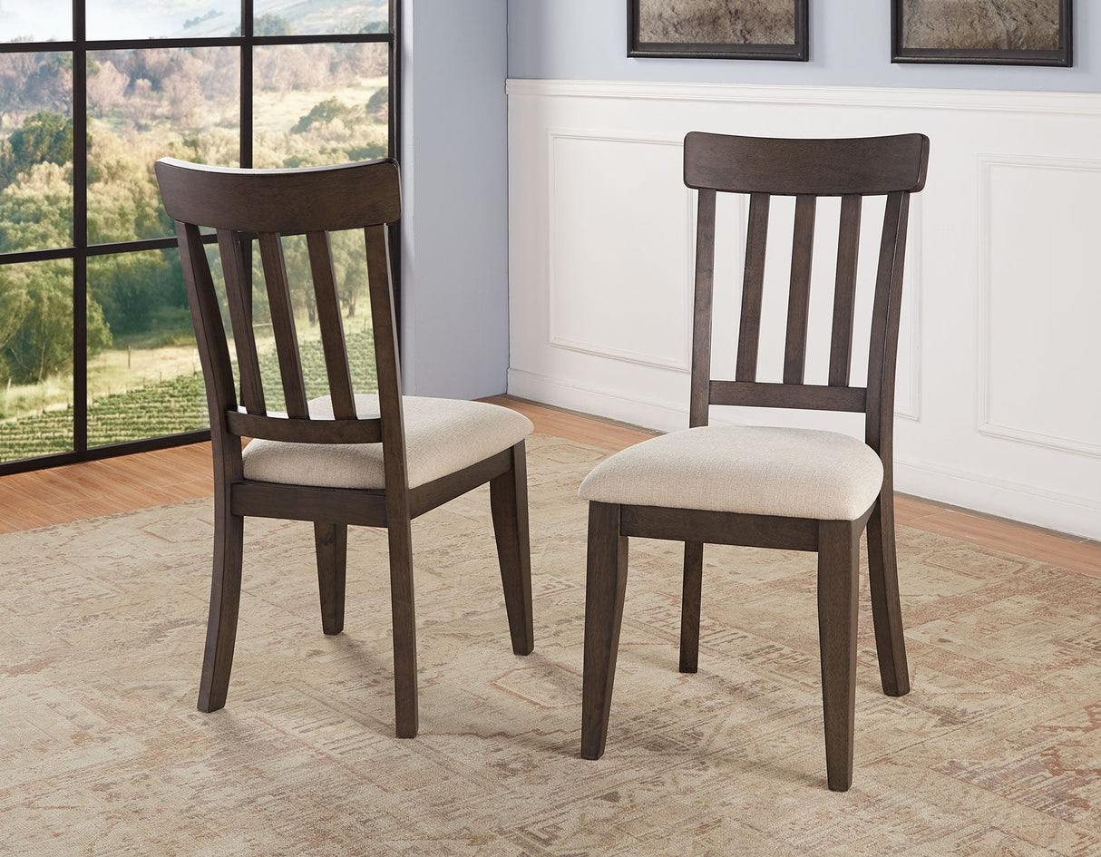 Napa 7-Piece Dining Set(Table, 2 Upholstered & 4 Side Chairs)