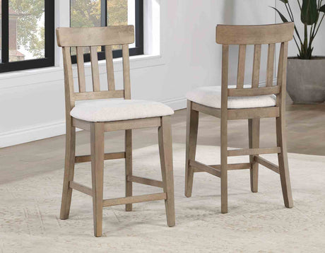 Napa Weathered Sand Counter Height Dining Set by Steve Silver at Eve Furniture