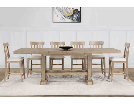 Napa Weathered Sand Counter Height Dining Set by Steve Silver at Eve Furniture