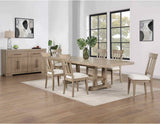 Napa Weathered Sand Dining Room Set by Steve Silver at Eve Furniture