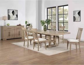 Napa Weathered Sand Dining Room Set by Steve Silver at Eve Furniture
