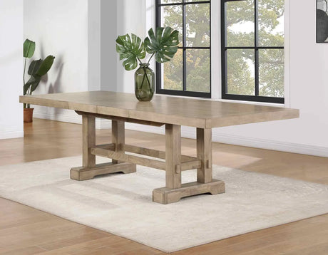 Napa Weathered Sand Dining Room Set by Steve Silver at Eve Furniture