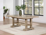 Napa Weathered Sand Dining Room Set by Steve Silver at Eve Furniture