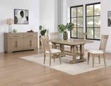 Napa Weathered Sand Dining Room Set by Steve Silver at Eve Furniture