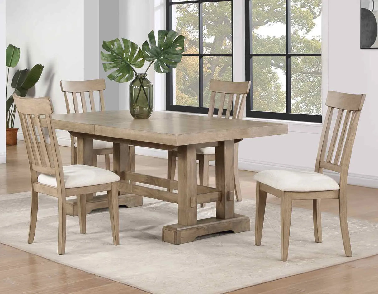 Napa Weathered Sand Dining Room Set by Steve Silver at Eve Furniture