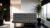 Naperville Dark Gray Futon Sofa Bed by Furniture of America at Eve Furniture