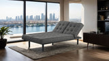 Naperville Dark Gray Futon Sofa Bed by Furniture of America at Eve Furniture