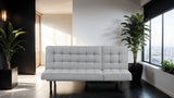 Naperville Light Gray Futon Sofa Bed by Furniture of America at Eve Furniture