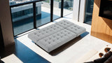 Naperville Light Gray Futon Sofa Bed by Furniture of America at Eve Furniture