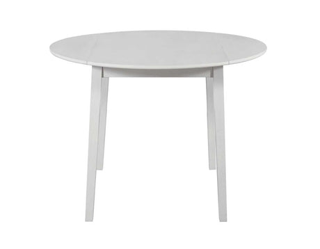 Naples Antique White Drop-Leaf Dining Room Set by Steve Silver at Eve Furniture