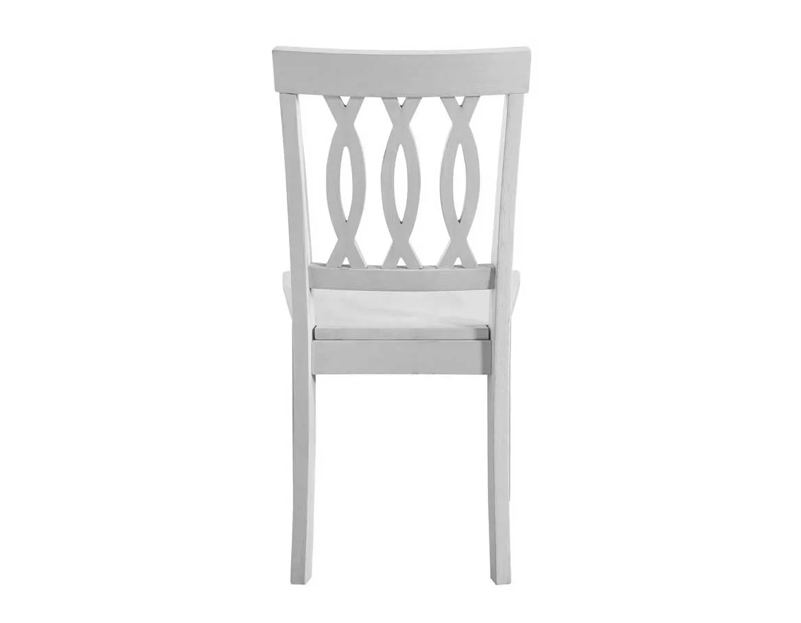 Naples Antique White Drop-Leaf Dining Room Set by Steve Silver at Eve Furniture
