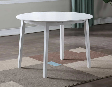 Naples Antique White Drop-Leaf Dining Room Set by Steve Silver at Eve Furniture