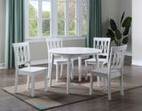 Naples Antique White Drop-Leaf Dining Room Set by Steve Silver at Eve Furniture