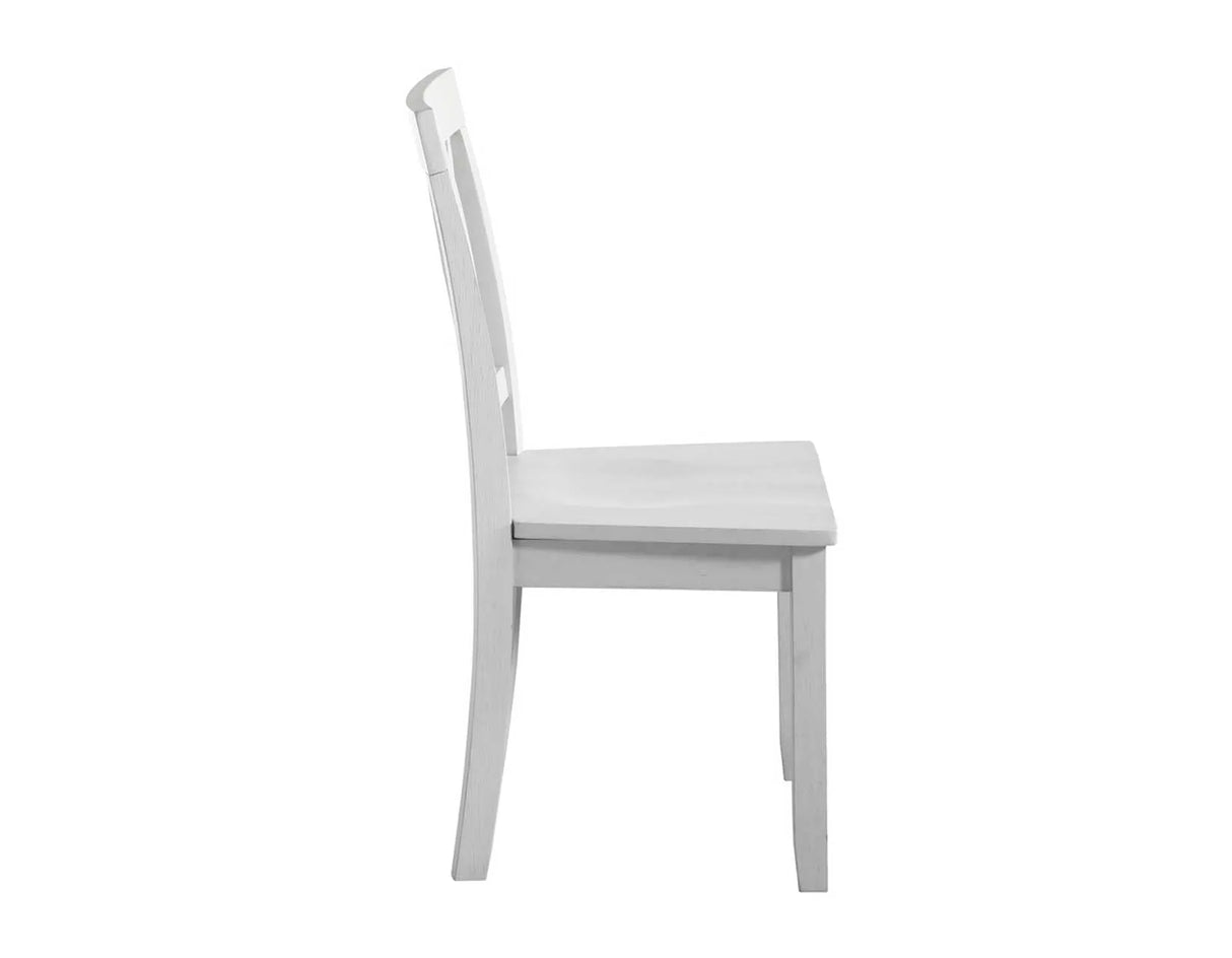 Naples Antique White Drop-Leaf Dining Room Set by Steve Silver at Eve Furniture
