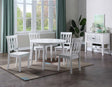 Naples Antique White Drop-Leaf Dining Room Set by Steve Silver at Eve Furniture