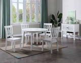 Naples Antique White Drop-Leaf Dining Room Set by Steve Silver at Eve Furniture