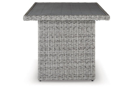 Naples Beach Light Gray Outdoor Multi-use Table by Ashley at Eve Furniture