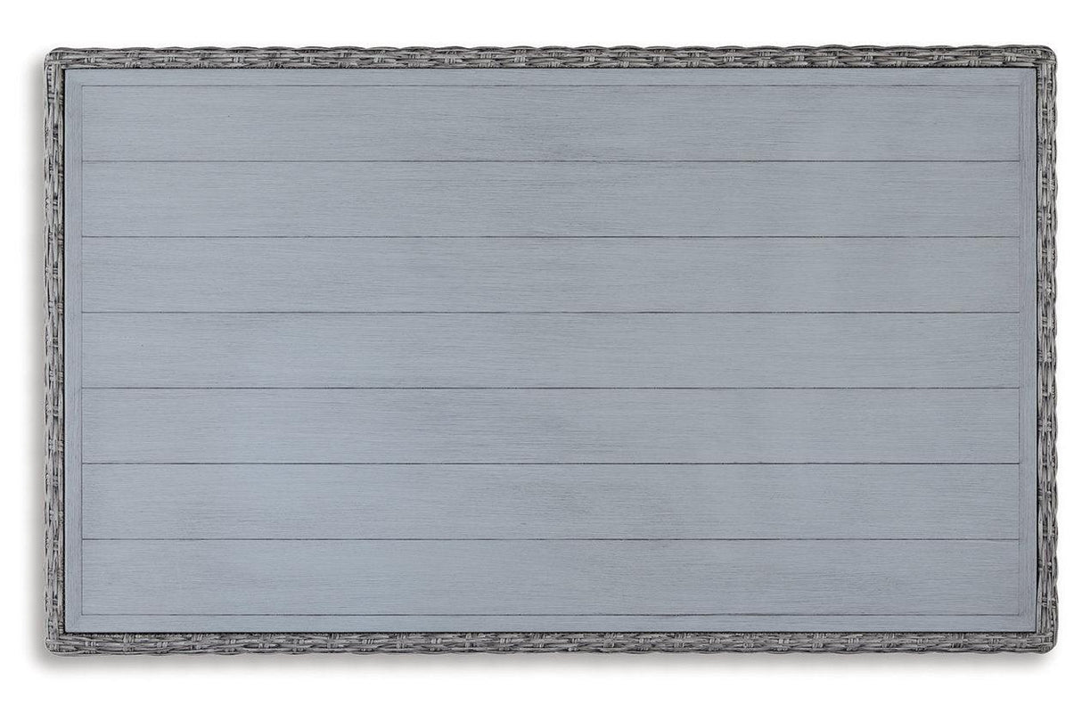 Naples Beach Light Gray Outdoor Multi-use Table by Ashley at Eve Furniture