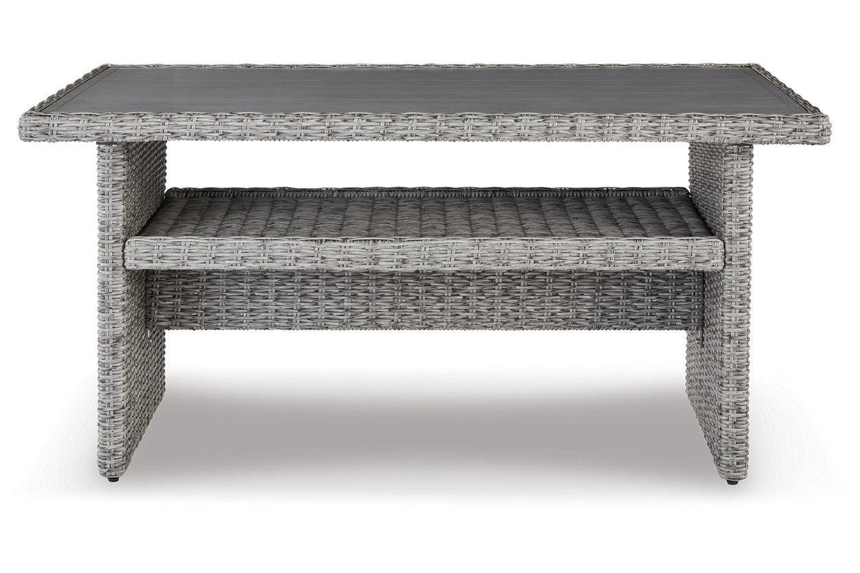 Naples Beach Light Gray Outdoor Multi-use Table by Ashley at Eve Furniture