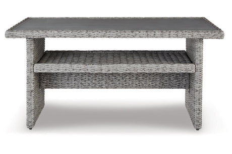 Naples Beach Light Gray Outdoor Multi-use Table by Ashley at Eve Furniture