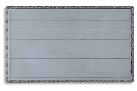 Naples Beach Light Gray Outdoor Multi-use Table by Ashley at Eve Furniture