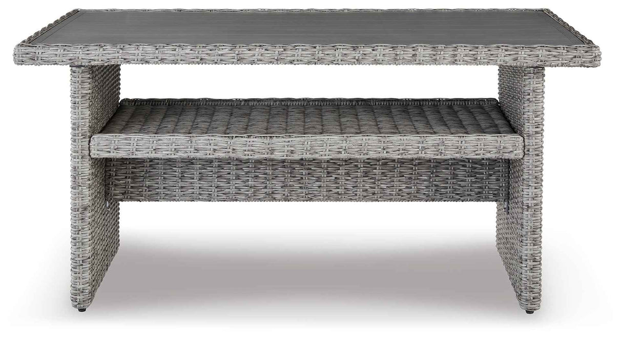 Naples Beach Light Gray Outdoor Multi-use Table by Ashley at Eve Furniture
