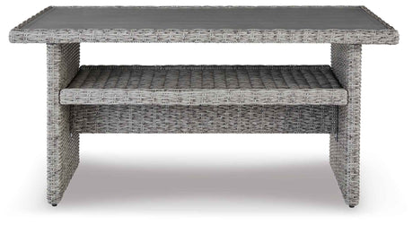 Naples Beach Light Gray Outdoor Multi-use Table by Ashley at Eve Furniture