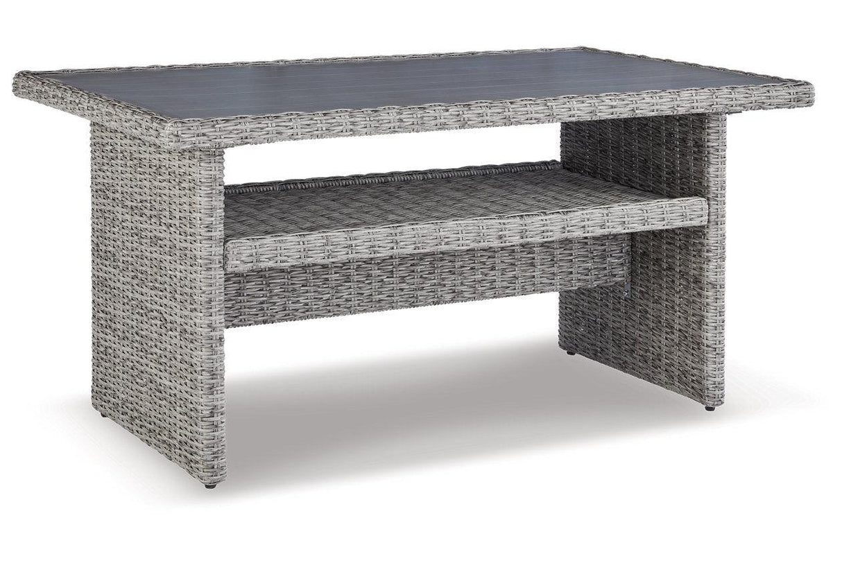 Naples Beach Light Gray Outdoor Multi-use Table by Ashley at Eve Furniture