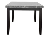 Napoli 6-Piece 64-inch Gray Marble Dining Set(Table, Bench & 4 Side Chairs)