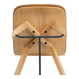 Napoli Brown Leather Counter Stool by MOES at Eve Furniture