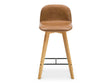 Napoli Brown Leather Counter Stool by MOES at Eve Furniture