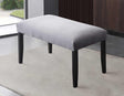 Napoli Dining Bench, Gray Velvet by Steve Silver at Eve Furniture