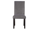 Napoli Side Chair, Gray Velvet