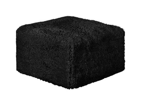 Nappi Black Ottoman by Furniture of America at Eve Furniture