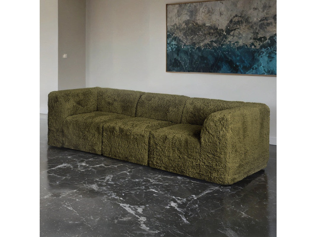 Nappi Olive Green Sofa by Furniture of America at Eve Furniture